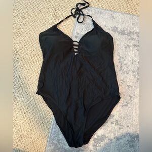 Black One-Piece Swimsuit